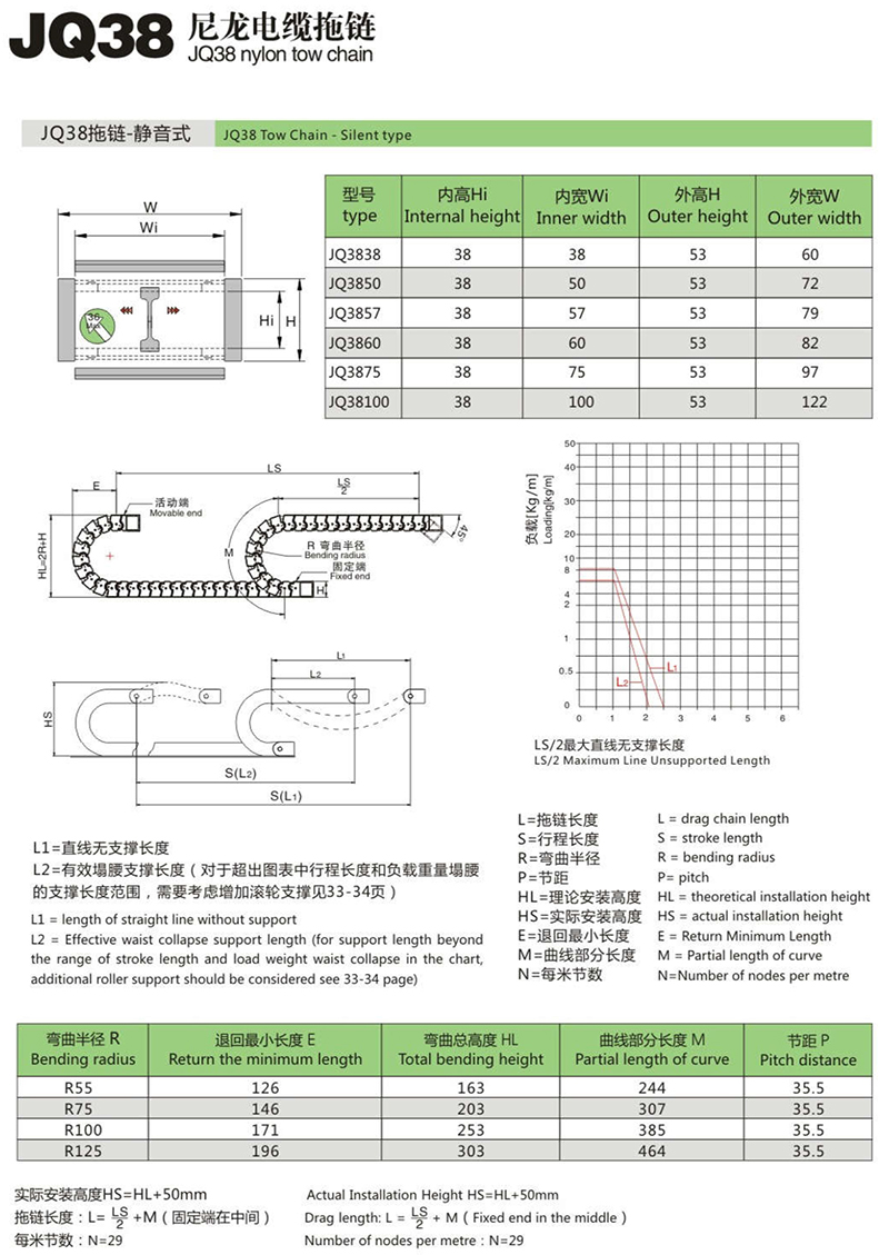 JQ38尼龙电缆拖链1